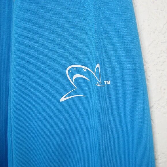 NWT Black Tip Mens UPF 30 Wicking Long Sleeve Sport Gill Tee Size XXL Blue White - Picture 10 of 10